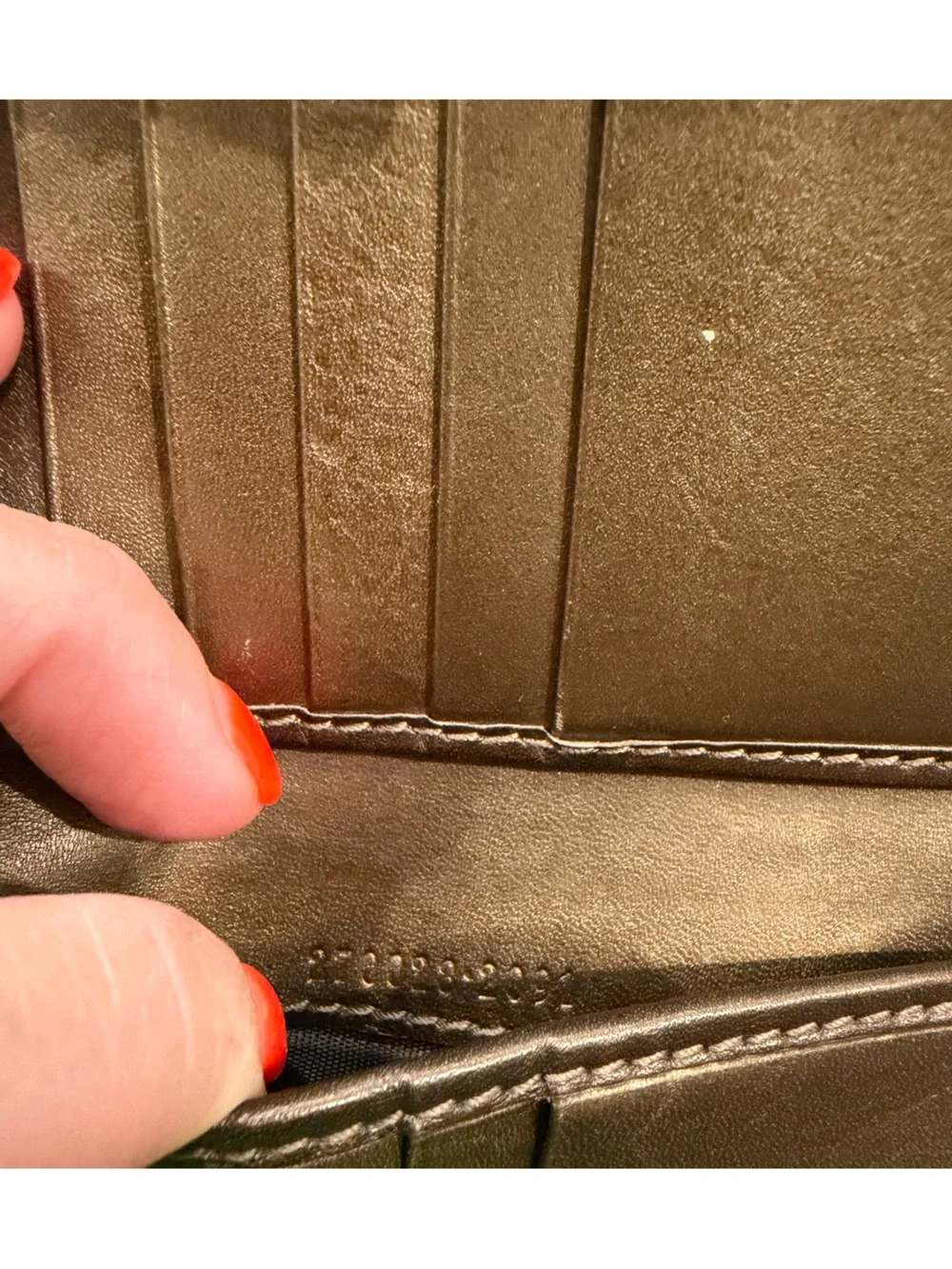 Gucci Bronze Metallic GG-Embossed Leather Wallet with Heart Charm